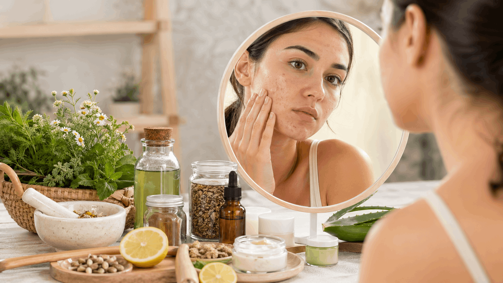 צמחי מרפא לאקנה ותמיכה פנימית: איך את יוצרת שינוי עמוק שמתחיל מבפנים